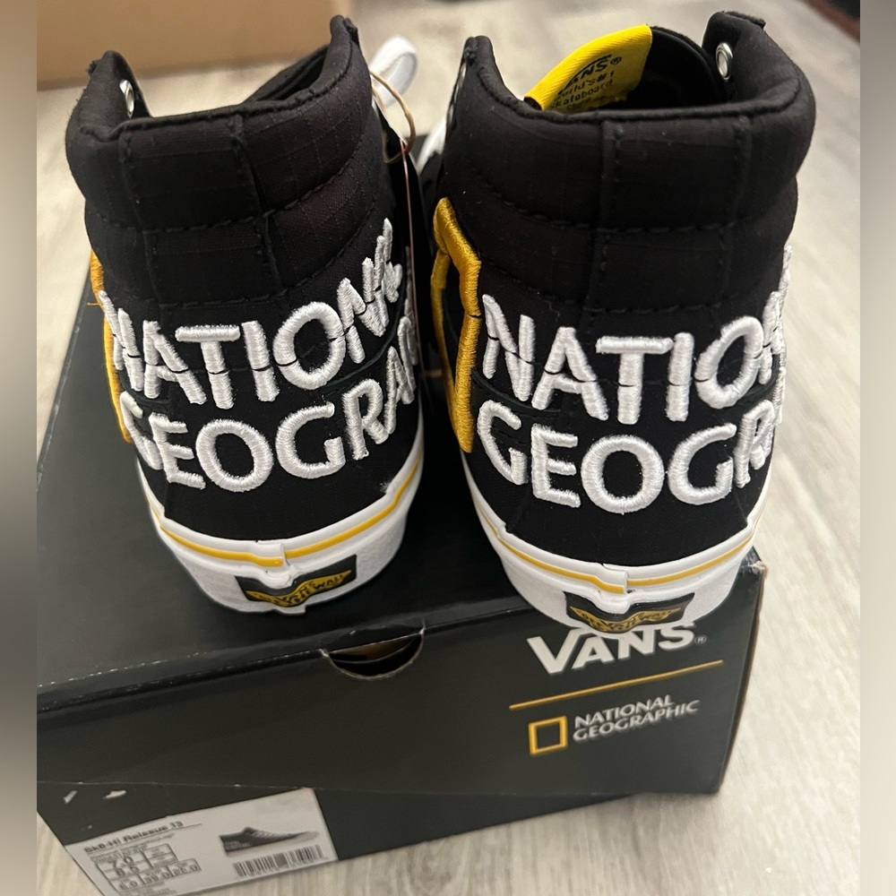 Vans Classic SK8 Hi Reissue 13 National Geographic Shoes w/ box tags 7/8.5 - Picture 3 of 12